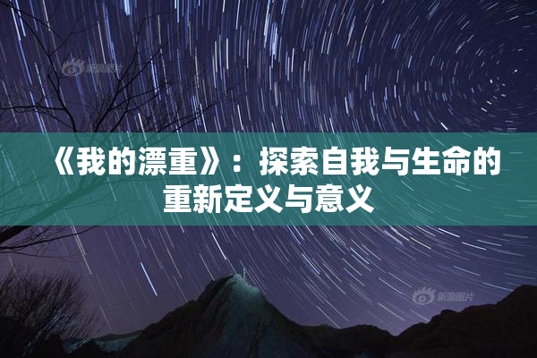 《我的漂重》：探索自我与生命的重新定义与意义