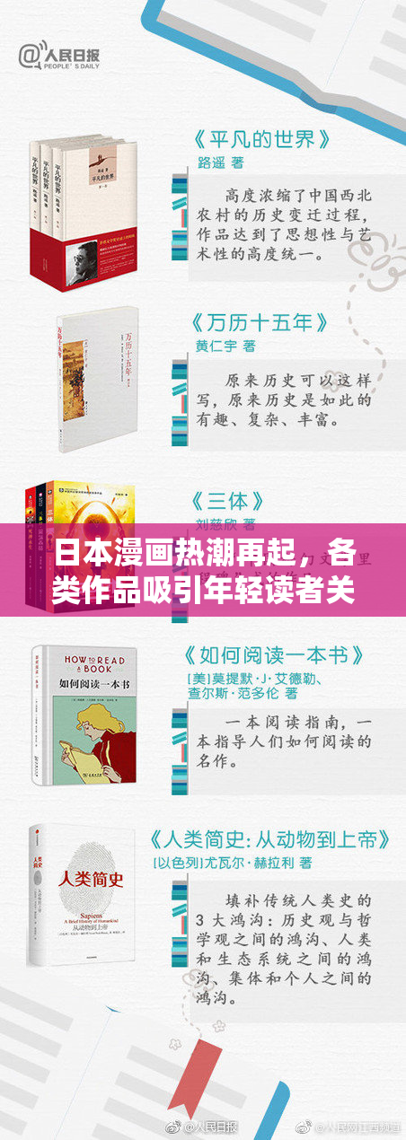日本漫画热潮再起，各类作品吸引年轻读者关注