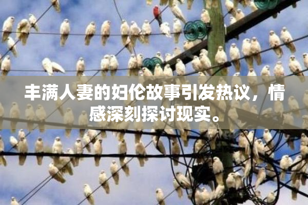 丰满人妻的妇伦故事引发热议，情感深刻探讨现实。