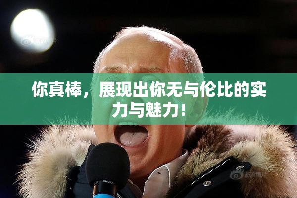 你真棒，展现出你无与伦比的实力与魅力！