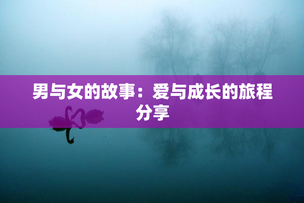 男与女的故事：爱与成长的旅程分享