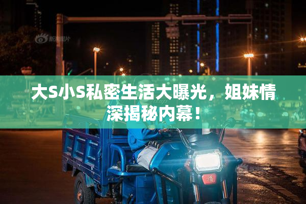 大S小S私密生活大曝光，姐妹情深揭秘内幕！
