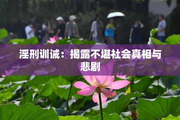 淫刑训诫：揭露不堪社会真相与悲剧