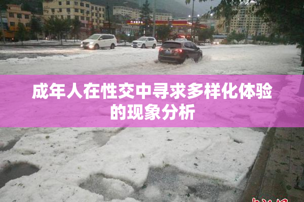 成年人在性交中寻求多样化体验的现象分析