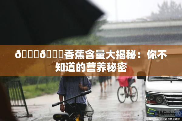 🔞🔞香蕉含量大揭秘：你不知道的营养秘密