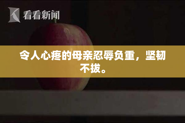 令人心疼的母亲忍辱负重，坚韧不拔。