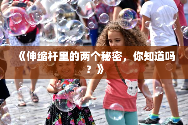 《伸缩杆里的两个秘密，你知道吗？》