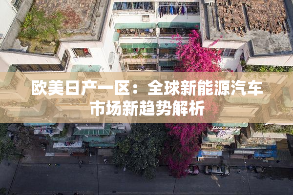 欧美日产一区：全球新能源汽车市场新趋势解析