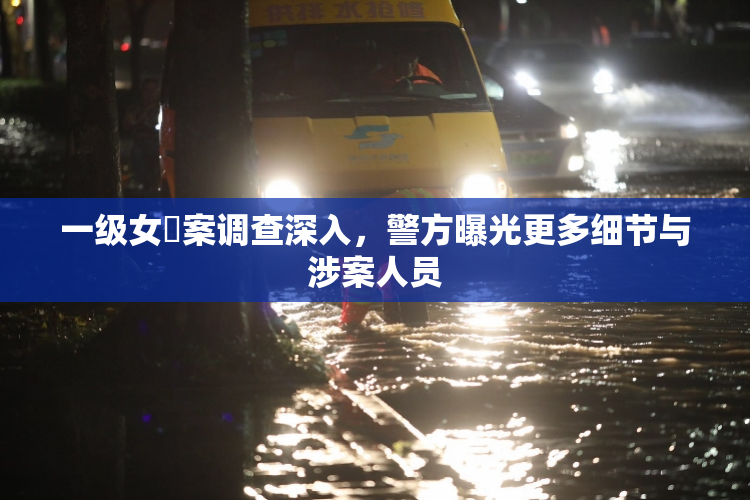 一级女婬案调查深入，警方曝光更多细节与涉案人员