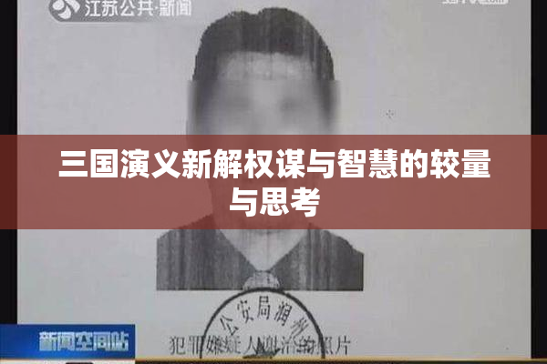 三国演义新解权谋与智慧的较量与思考