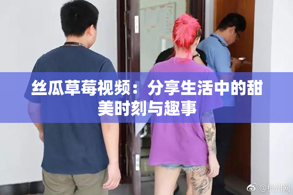 丝瓜草莓视频：分享生活中的甜美时刻与趣事