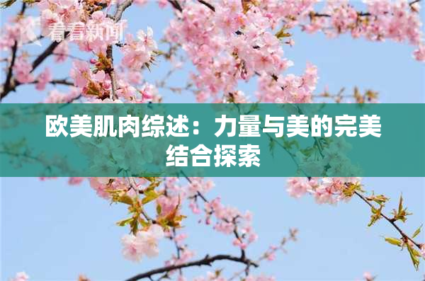 欧美肌肉综述：力量与美的完美结合探索