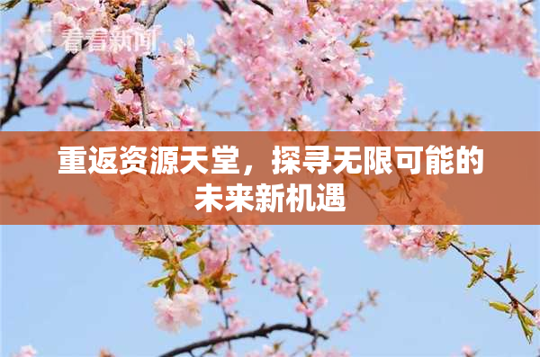 重返资源天堂，探寻无限可能的未来新机遇