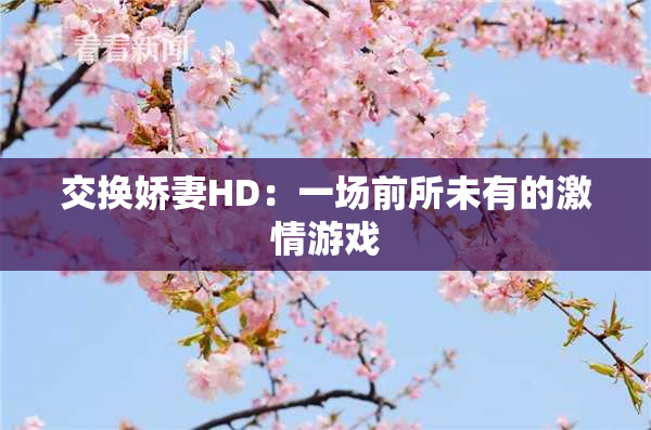 交换娇妻HD：一场前所未有的激情游戏