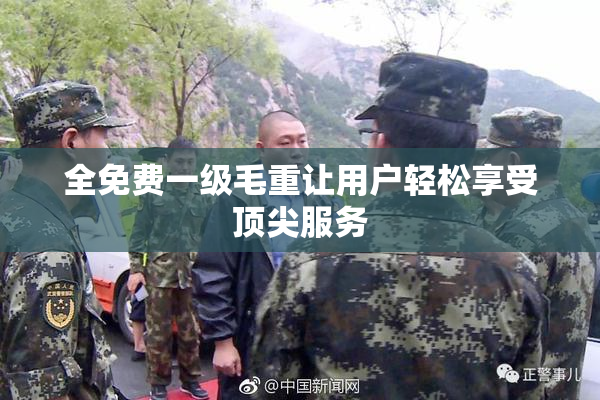 全免费一级毛重让用户轻松享受顶尖服务