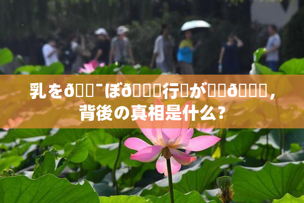 乳を🔯ぼ🌃行為が話題🎆，背後の真相是什么？