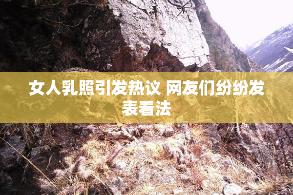 女人乳照引发热议 网友们纷纷发表看法