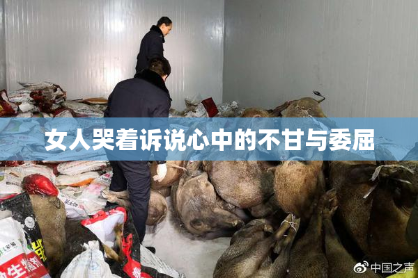 女人哭着诉说心中的不甘与委屈