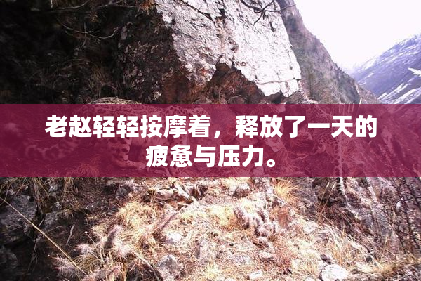老赵轻轻按摩着，释放了一天的疲惫与压力。
