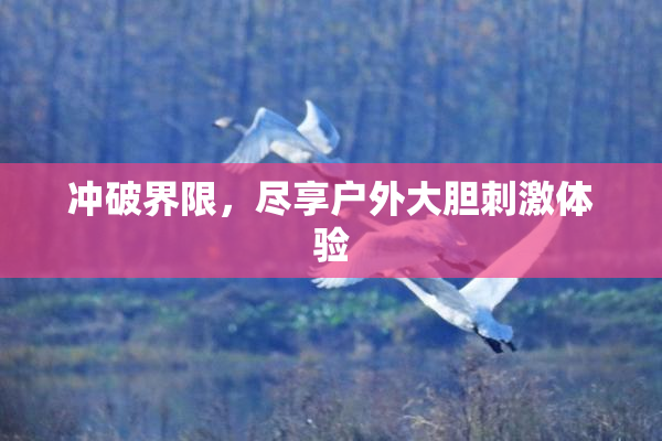 冲破界限，尽享户外大胆刺激体验