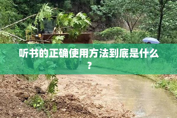 听书的正确使用方法到底是什么？