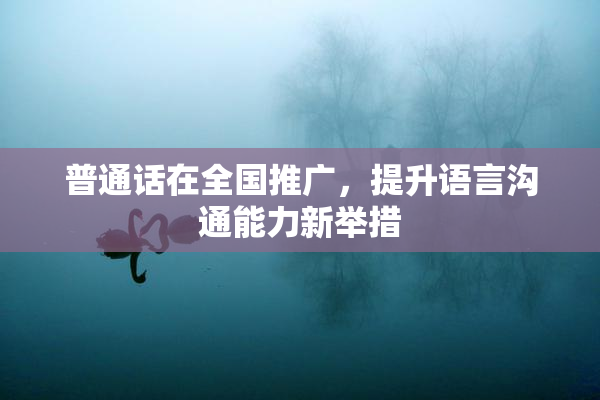 普通话在全国推广，提升语言沟通能力新举措