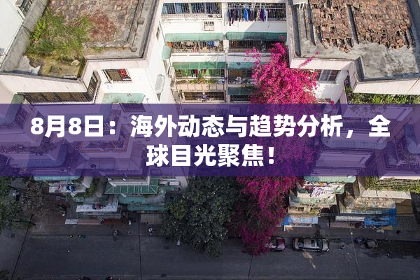 8月8日：海外动态与趋势分析，全球目光聚焦！