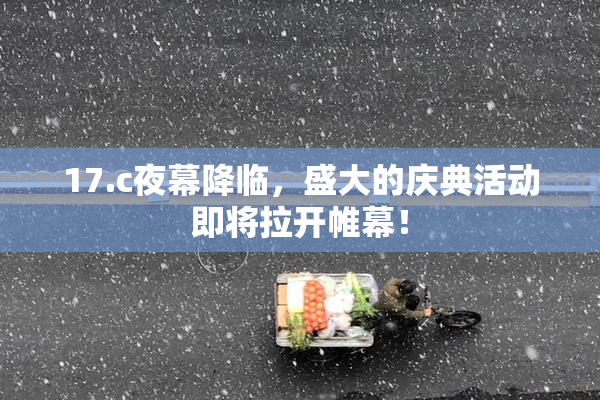 17.c夜幕降临，盛大的庆典活动即将拉开帷幕！