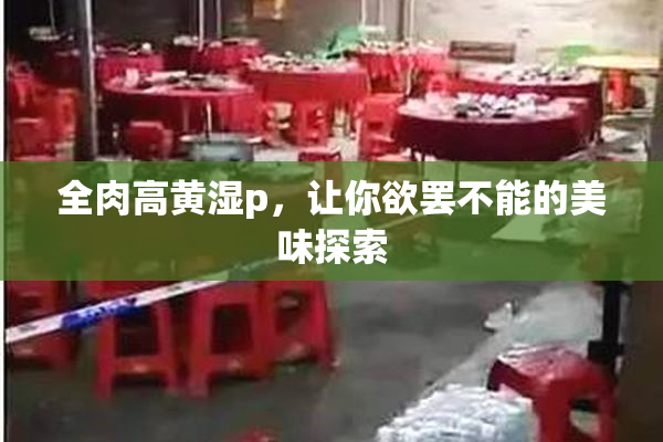 全肉高黄湿p，让你欲罢不能的美味探索
