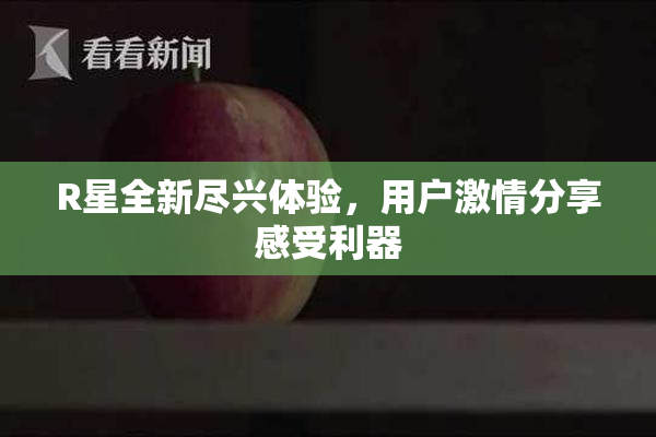 R星全新尽兴体验，用户激情分享感受利器