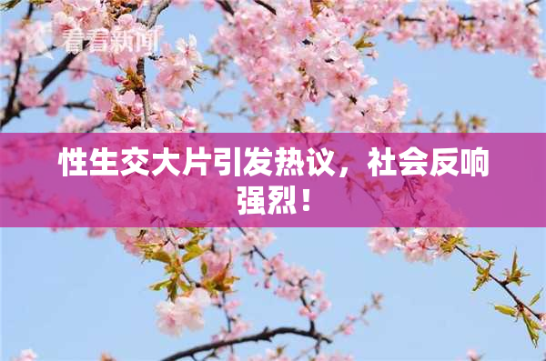 性生交大片引发热议，社会反响强烈！