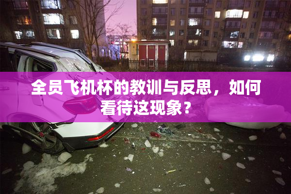 全员飞机杯的教训与反思，如何看待这现象？
