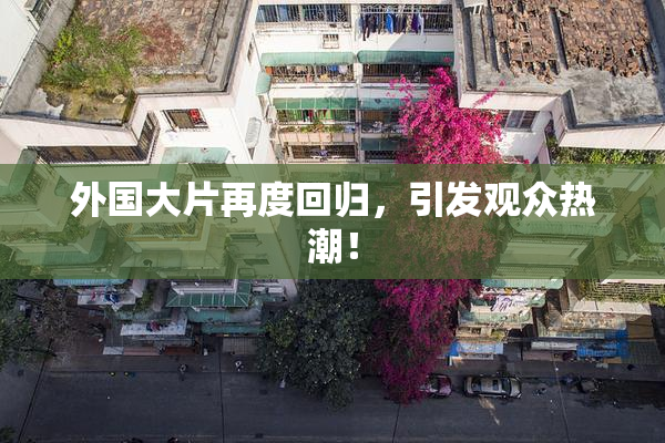 外国大片再度回归，引发观众热潮！