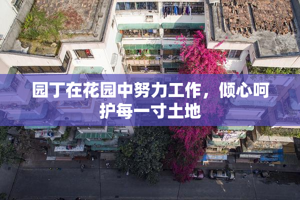 园丁在花园中努力工作，倾心呵护每一寸土地