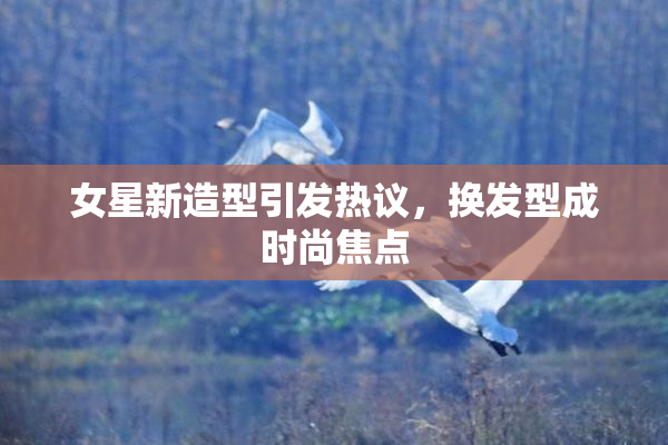 女星新造型引发热议，换发型成时尚焦点