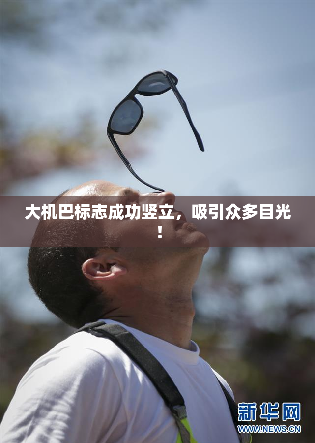 大机巴标志成功竖立，吸引众多目光！