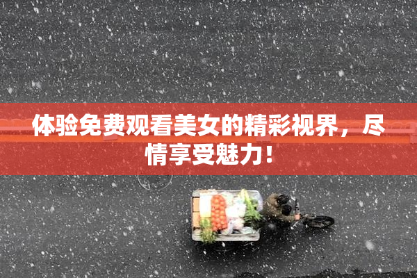 体验免费观看美女的精彩视界，尽情享受魅力！