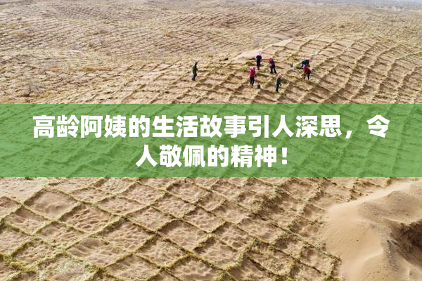 高龄阿姨的生活故事引人深思，令人敬佩的精神！