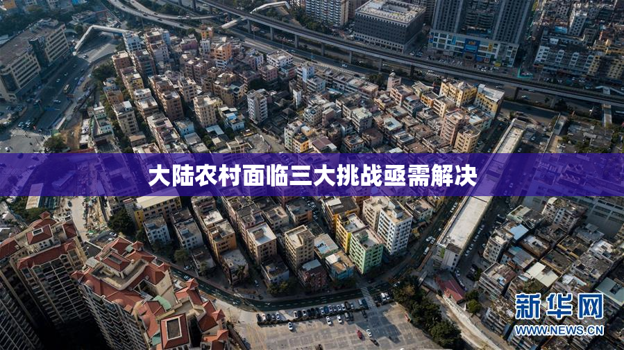 大陆农村面临三大挑战亟需解决
