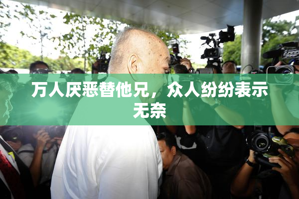 万人厌恶替他兄，众人纷纷表示无奈