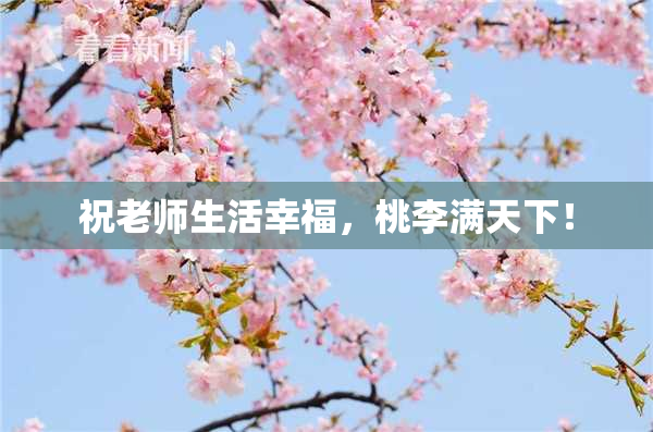 祝老师生活幸福，桃李满天下！