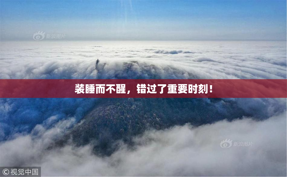 装睡而不醒，错过了重要时刻！