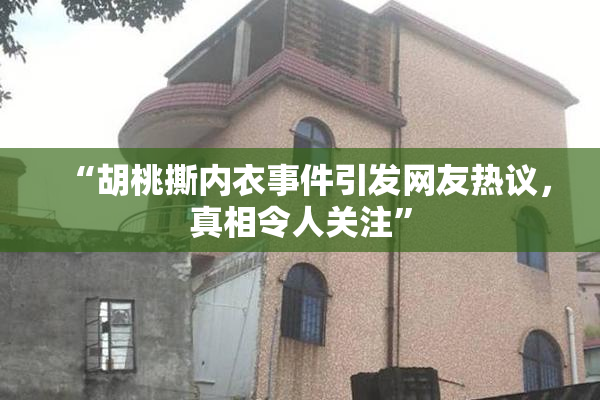 “胡桃撕内衣事件引发网友热议，真相令人关注”