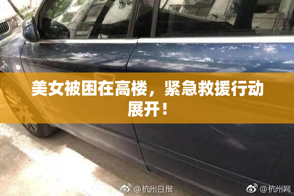 美女被困在高楼，紧急救援行动展开！