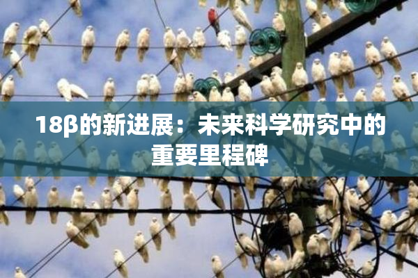 18β的新进展：未来科学研究中的重要里程碑
