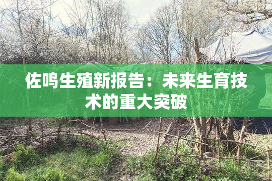 佐鸣生殖新报告：未来生育技术的重大突破