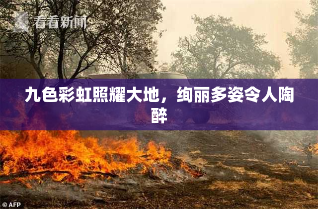 九色彩虹照耀大地，绚丽多姿令人陶醉