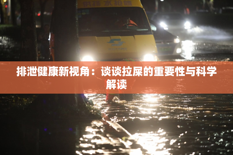 排泄健康新视角：谈谈拉屎的重要性与科学解读