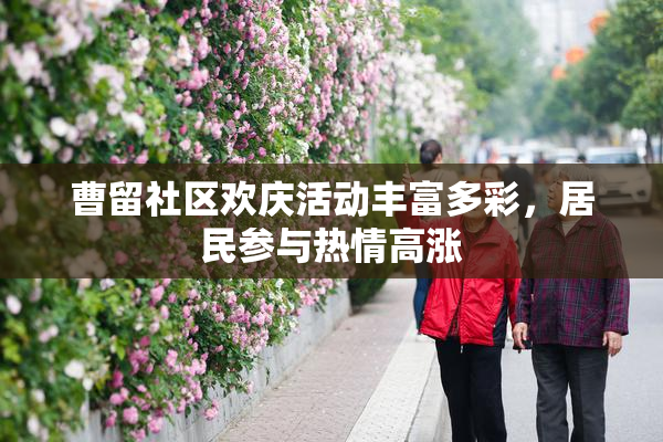 曹留社区欢庆活动丰富多彩，居民参与热情高涨