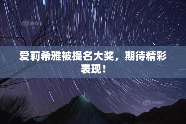 爱莉希雅被提名大奖，期待精彩表现！